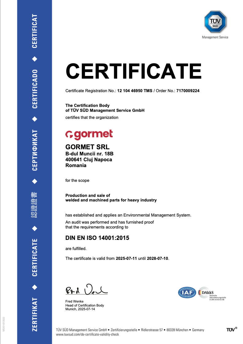 Certificate-GORMET-SRL-ISO_14001_2015-de