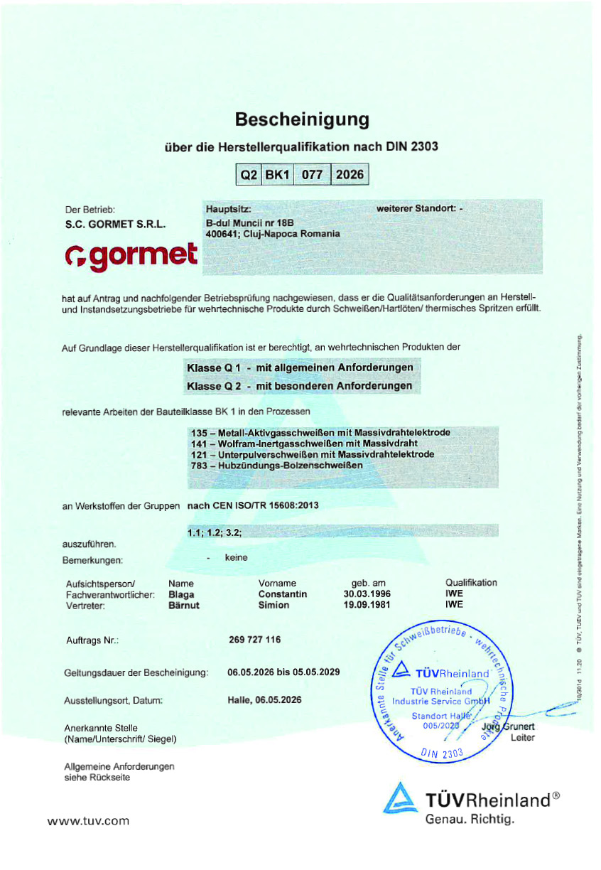 TÜV-Rheinland-Q2-BK1-077-2026-Gormet SRL